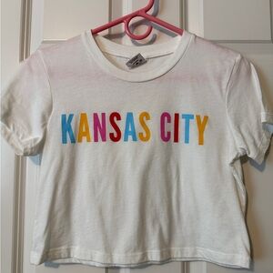 Charlie Hustle Cropped Kansas City Tee